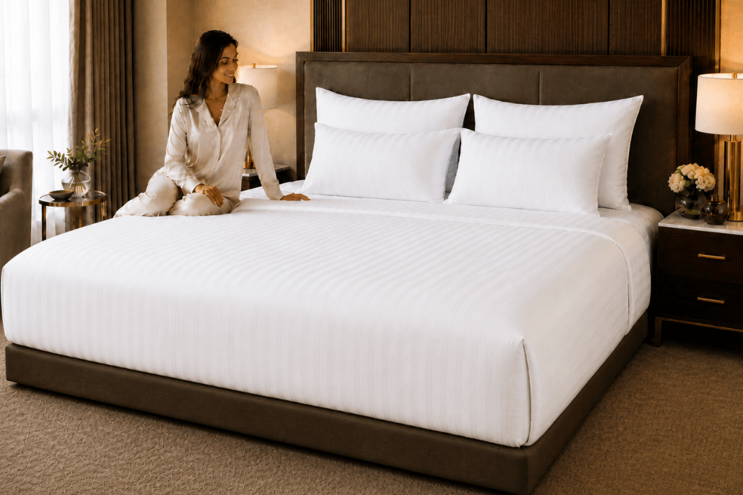 Linge de lit d’hôtel pas cher : maîtriser le coût par nuitée sans compromettre la qualité Image