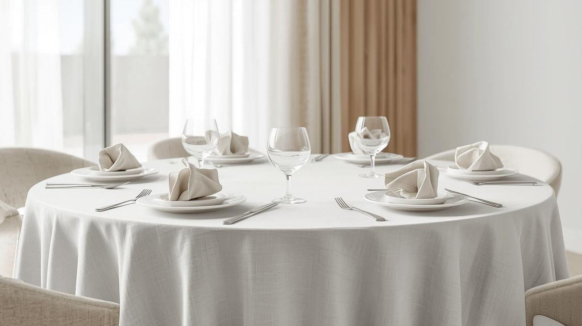 Bannière linge de table, serviettes et Nappe Image