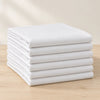 Lot de 6 sous-taies d’oreiller blanches 100 % coton