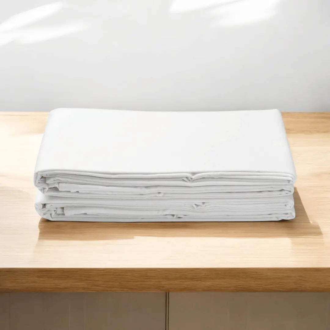 Parure De Lit 100% Coton Avec 150 Fils Au Pouce Carré Blanc - Housse de Parure De Lit 100% Coton Avec 150 Fils Au Pouce Carré Blanc - Housse de