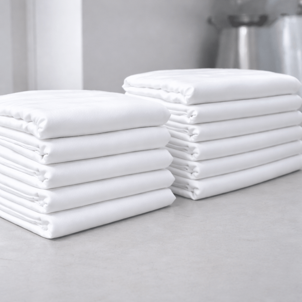 Lot de housse de couette unie Blanc de seconde main Ecolinge