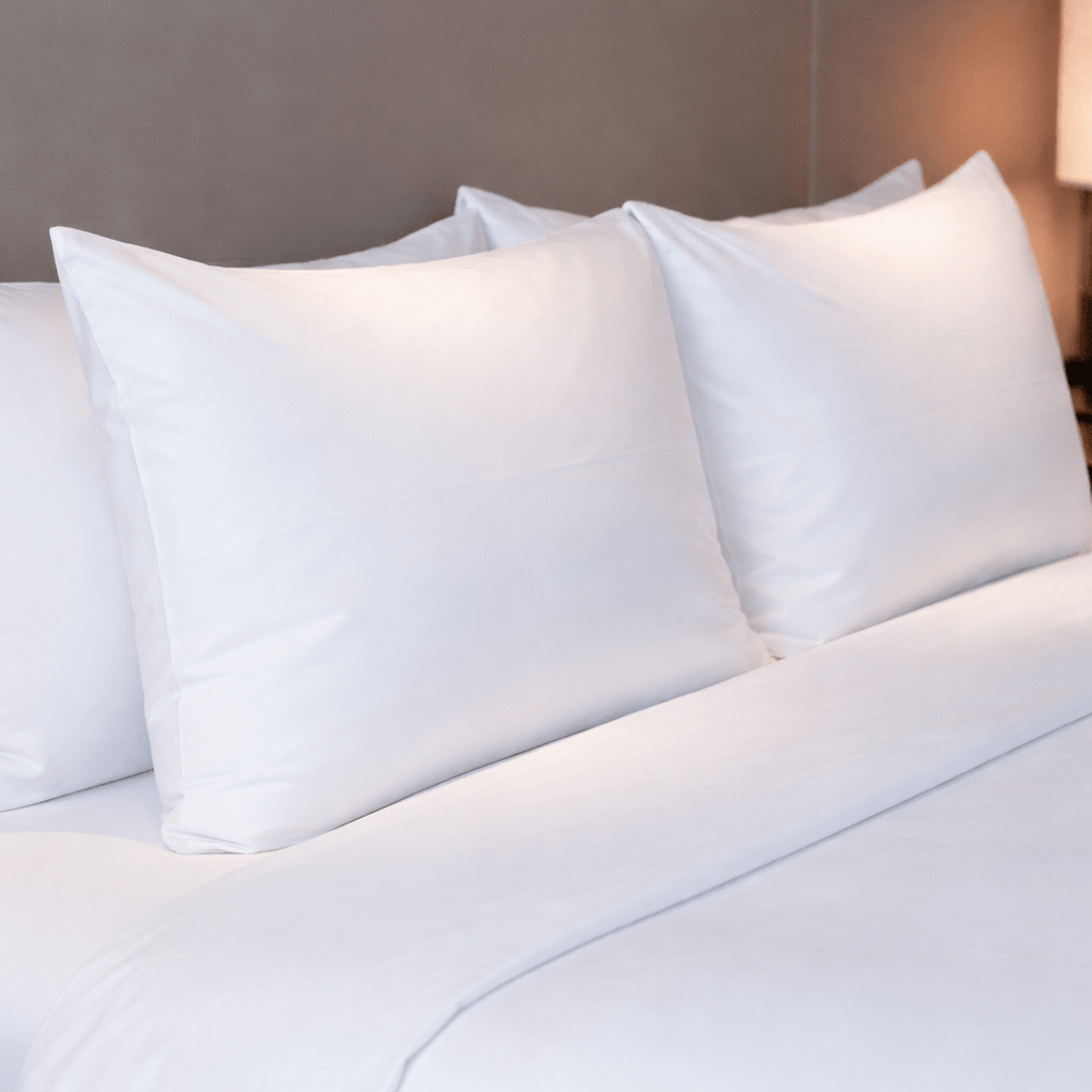 Lot de 12 taies d’oreiller 65x65 Prestige percale 300 fils/in² - Ecolinge